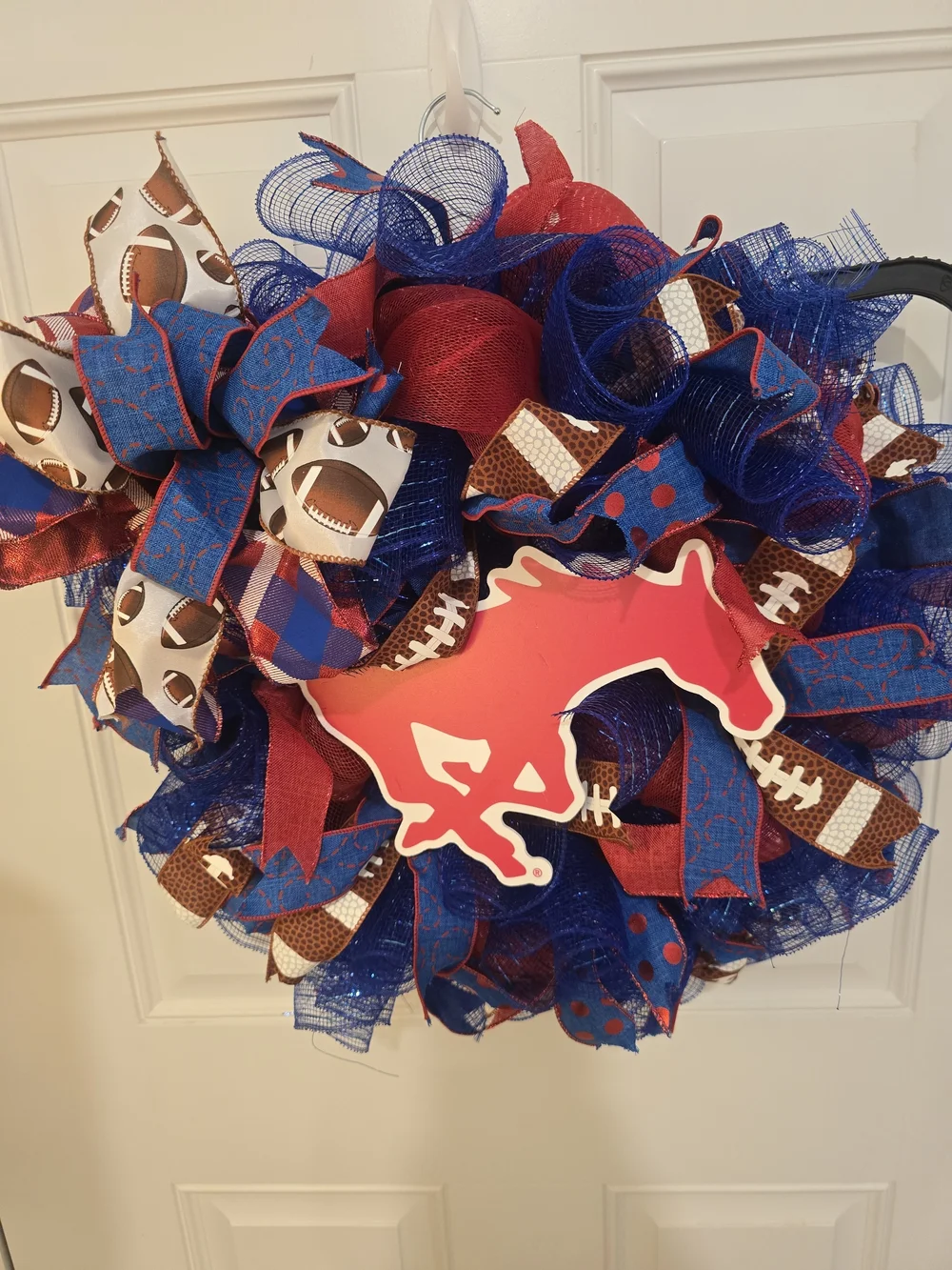 Smu Football Wreath Handmade Wreath